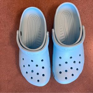Blue Crocs- like new!